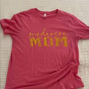 Canvas Pink Tee with Yellow Print